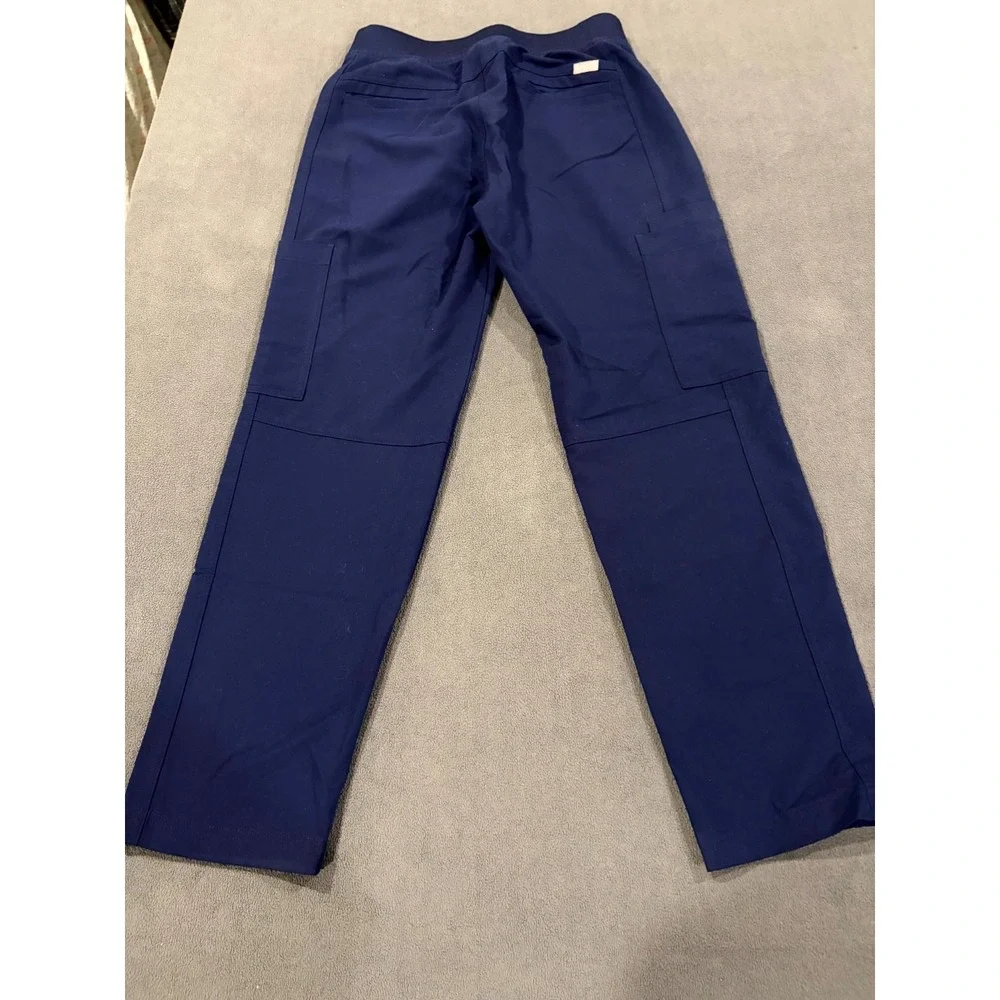 FIGS Technical Collection Cargo Scrub Pants Mens XS/S Purple Logo Elastic Waist‎